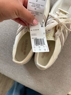 adidas SL 72 OG W Cream Sneakers with mauve Stripes